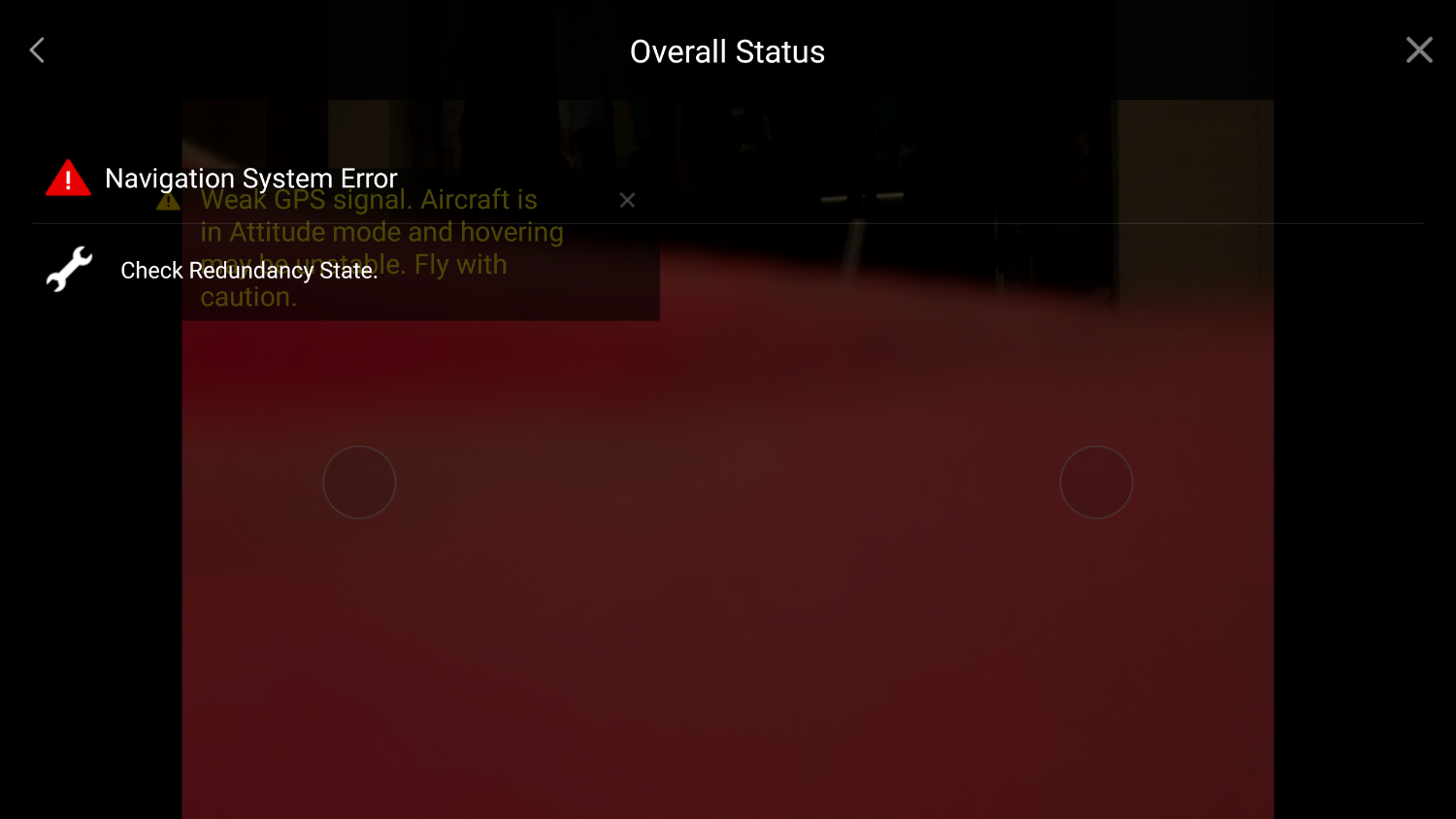 Nevagation System Error,Check Redundancy State DJI FORUM