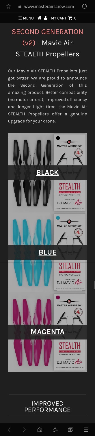 mavic air stealth propellers