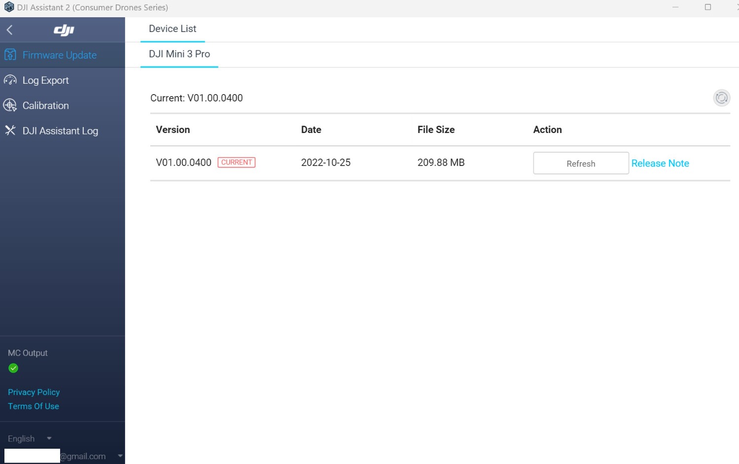 Unable to connect to aircraft after 10.12.2022 Mini 3 Pro update DJI